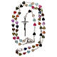 Medjugorje rubber rosary with clasp s4