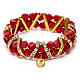 Red Medjugorje crystal bracelet s4