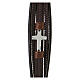 Bracciale Medjugorje pelle croce argentata s2