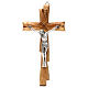 Crucifix Medjugorje olivier Jésus-Christ argenté 20x10 cm s1
