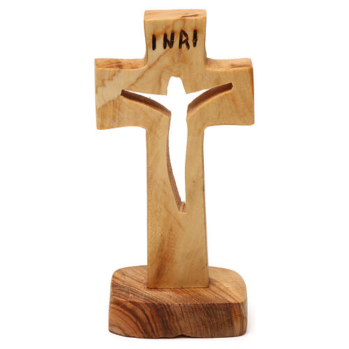 Medjugorje cross, carved olivewood, 12x6 cm 1