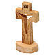 Krzyż drewno oliwne nacięty 10x5 cm z Medziugorie s2