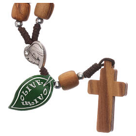 Medjugorje Armbänder: Friedensrosenkranz aus Medjugorje mit Perlen aus Olivenholz