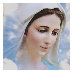 Hardboard picture, Our Lady of Medjugorje, 15x10 cm