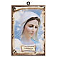 Our Lady of Medjugorje picture hardboard 15x10 cm s1