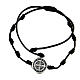 Medjugorje bracelet with rope beads and Saint Benedict's medal s2