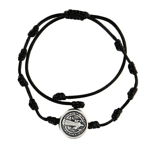 Saint Benedict bracelet rope medal Medjugorje 1