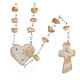 Red stone rosary Medjugorje heart image Madonna s2