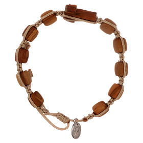 Pulseras, Decenas, Coronillas de la Paz Medjugorje: Pulsera madera con cruz Tau Medjugorje Pulseras, Decenas, Coronillas de la Paz Medjugorje: Pulsera madera con cruz Tau Medjugorje