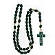 Green wood Medjugorje rosary s4
