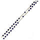 Rosary Medjugorje steel blue crystal necklace  s3