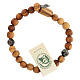 Pulsera olivo Virgen artesanos Medjugorje hombre s1