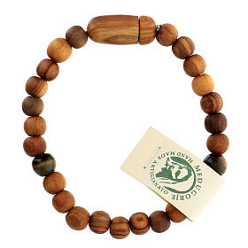 St Anthony bracelet olive wood for men Medjugorje