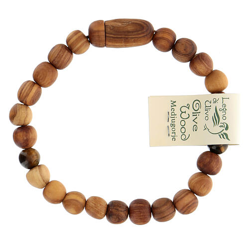 Olivewood bracelet of Saint James Compostela, men's model 2