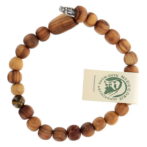 St James Compostela bracelet in olive wood Medjugorje 1