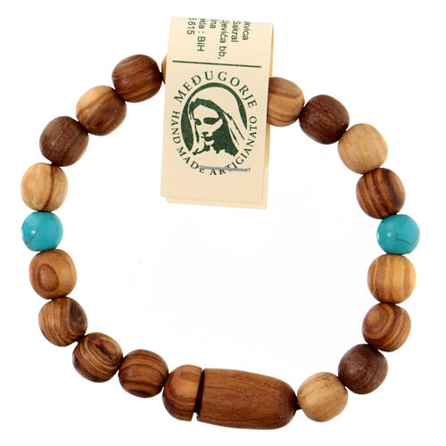 St James Compostela bracelet in olive wood Medjugorje 3