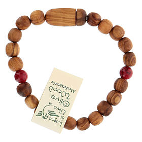 St James Compostela bracelet in olive wood Medjugorje for women