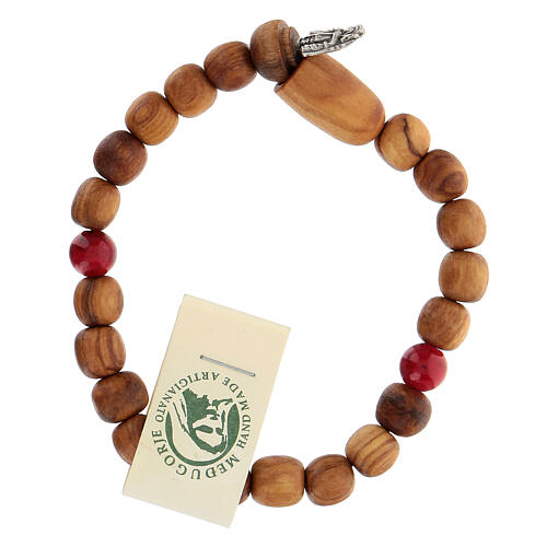St James Compostela bracelet in olive wood Medjugorje for women 1