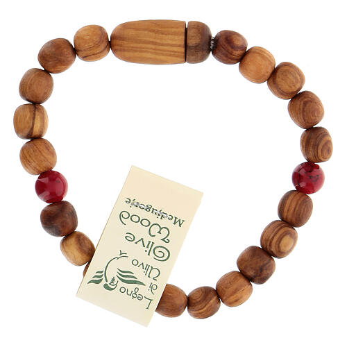 St James Compostela bracelet in olive wood Medjugorje for women 2