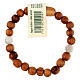 Olivewood bracelet for women with Crucifix s3