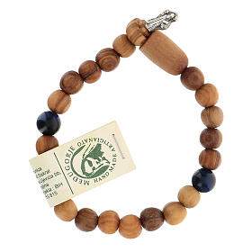 Olivewood bracelet of Saint Benedict, for women