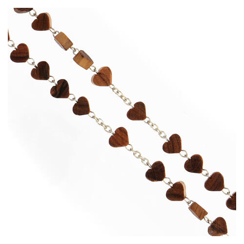 Rosario olivo granos corazón Virgen Medjugorje San Benito 3