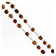 Olivewood Medjugorje rosary with 7 mm beads and Saint Benedict's cross s3