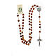 Olivewood Medjugorje rosary with 7 mm beads and Saint Benedict's cross s4