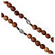 Rope rosary with 9 mm olivewood beads and Saint Benedict's cross s3