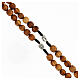 Rosario madera olivo granos 9 mm con cuerda San Benito s3