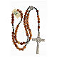 Rosario madera olivo granos 9 mm con cuerda San Benito s4