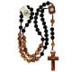 Medjugorje rosary, olivewood and lava stone 10 mm s4