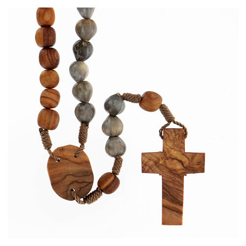 Rope rosary with different beads Medjugorje 2