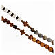 Medjugorje rosary with decade beads in olive wood and cord s3