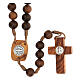 Wood rosary of Abonos Medjugorje 8 mm s2