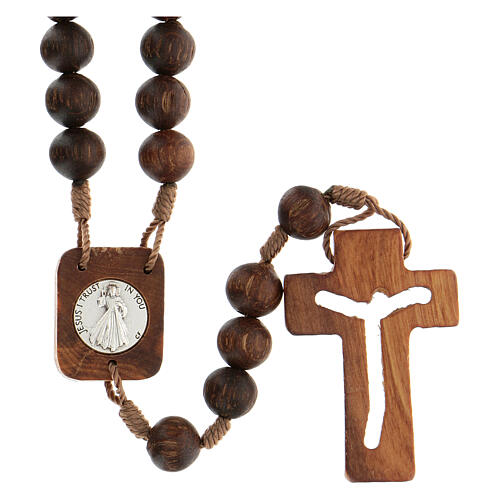 Rosary Abonos wood Medjugorje 10 mm 2