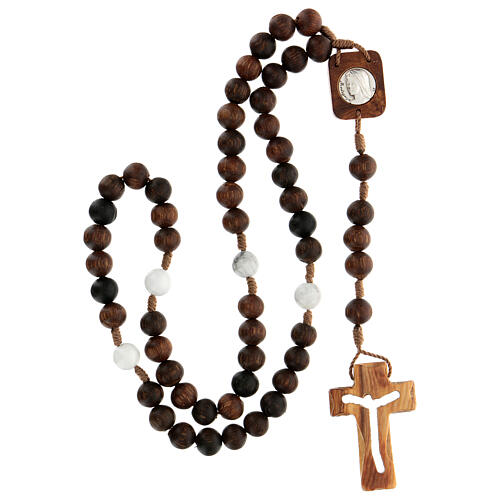 Wood rosary of Abonos Medjugorje 10 mm 4