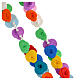 Medjugorje rosary with colored roses s4