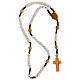 Olive wood rosary with Medjugorje stone 9 mm s4