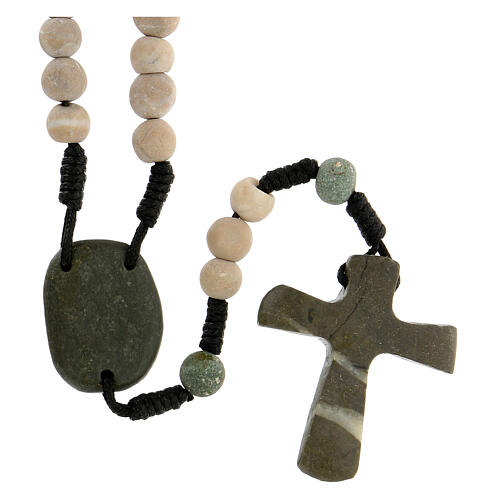 Rosary in stone Medjugorje 8 mm green 2