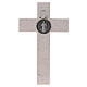 Cruz Medjugorje mármore medalha São Bento 14 cm s6