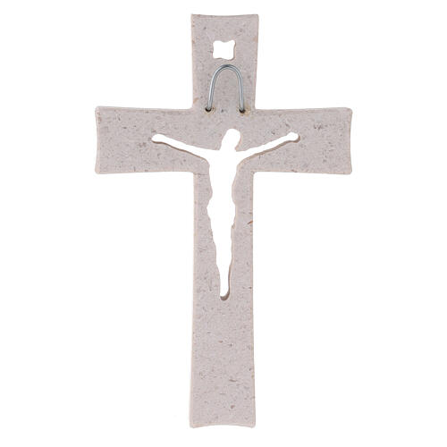 Croce Medjugorje marmo 14 cm 4