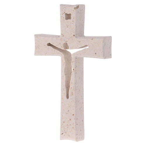 Krzyż Medjugorje marmur, 14 cm 2