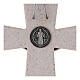 Medjugorje cross with Saint Benedict's cross, marble and wood, 23 cm s4