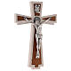 Medjugorje cross with Saint Benedict's cross, marble and wood, 23 cm s5