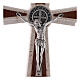 Marble cross Medjugorje St Benedict medal 16 cm s2