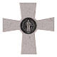 Marble cross Medjugorje St Benedict medal 16 cm s4