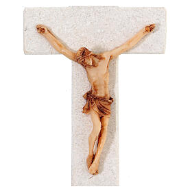 Medjugorje cross in marble 17 cm