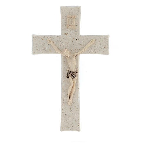 Medjugorje cross in marble 17 cm 5