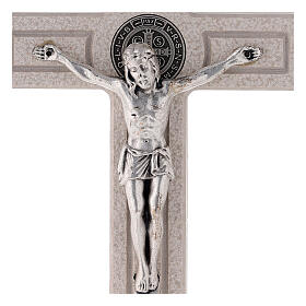 Medjugorje cross wit St. Benedict's medal 18 cm